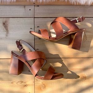 Cole Haan Cynthia block heel leather sandals